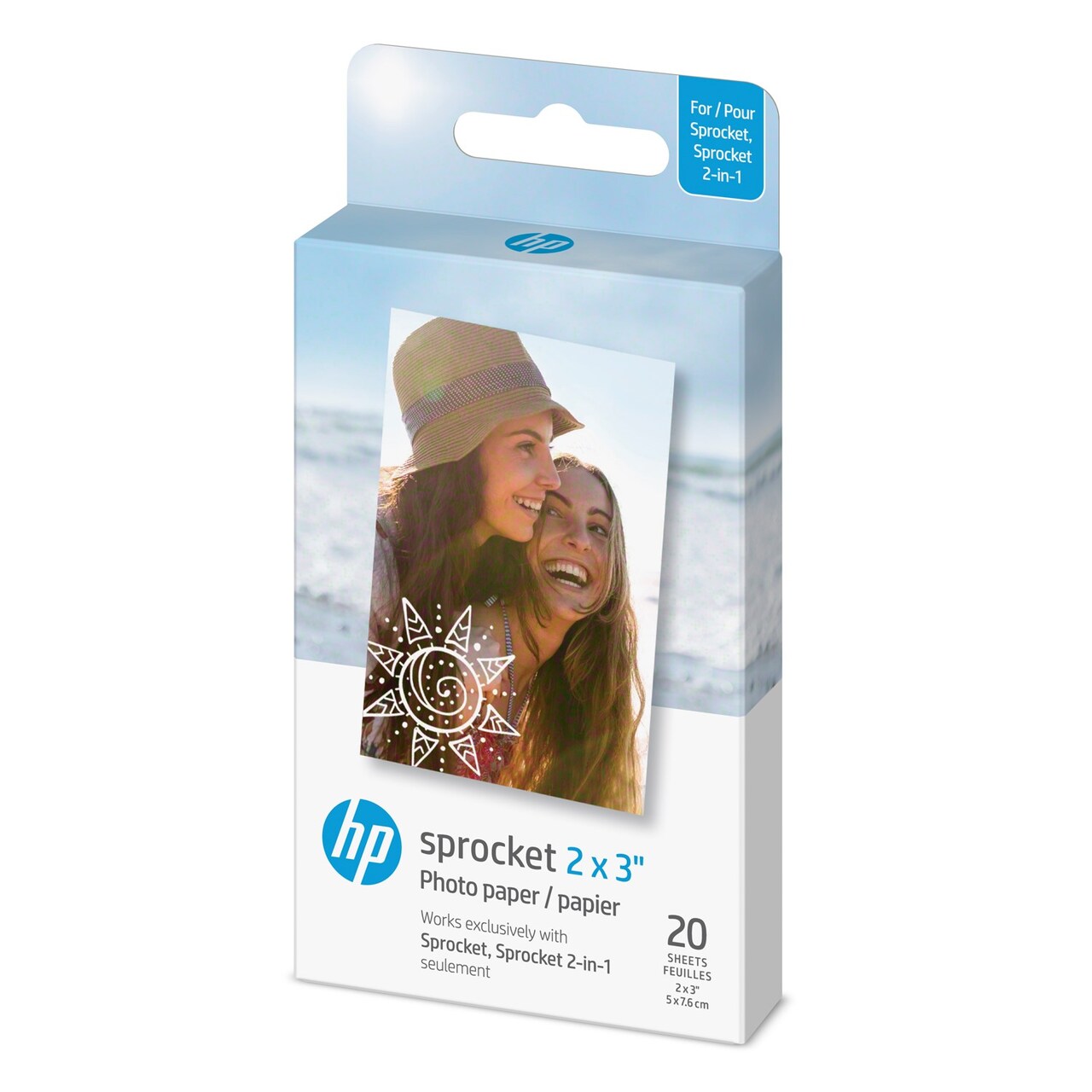 HP Sprocket Sticky Back Zink Photo Paper 2x3, Photo Paper Compatible with HP Sprocket Photo Printers